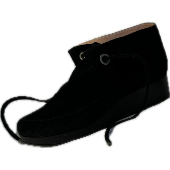 Robert Clergerie Shoes | 
Nancy Wedge Chukka Black Suede       36.5 - Picture 7 of 12